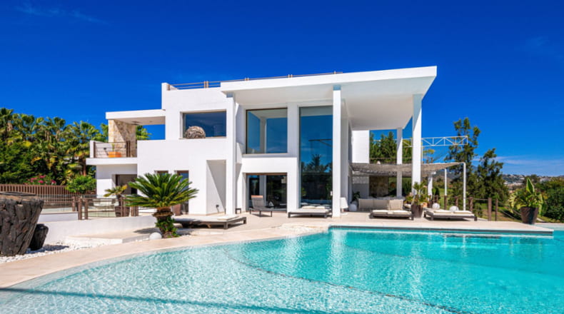 Villa de arquitectura moderna