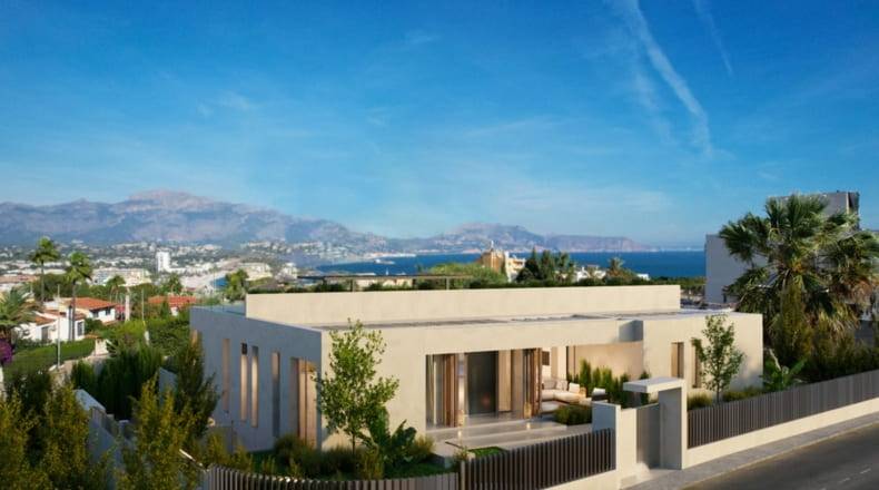 Exquisita villa con vistas al mar
