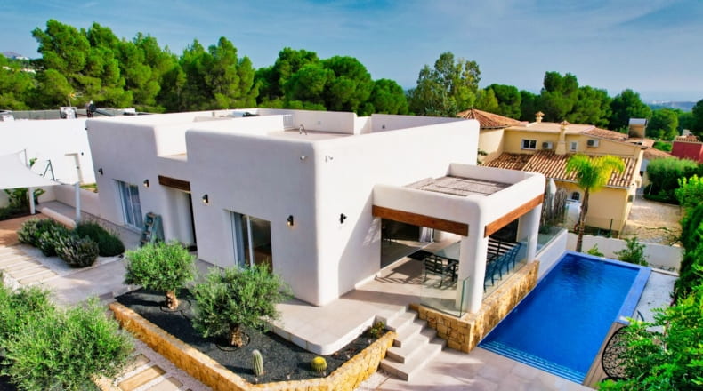 Maravilloso chalet de estilo ibicenco